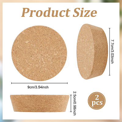 2Pcs Cork Bottle Stoppers FIND-OC0014-47-1