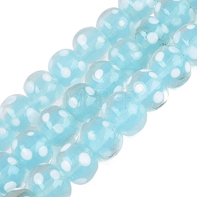 Handmade Lampwork Beads Strands LAMP-N037-05B-1