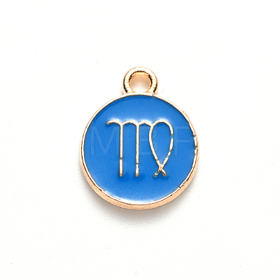 Alloy Enamel Pendants ENAM-S124-01A-02B-1