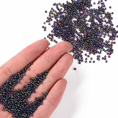 12/0 Grade A Round Glass Seed Beads SEED-Q010-F557-1