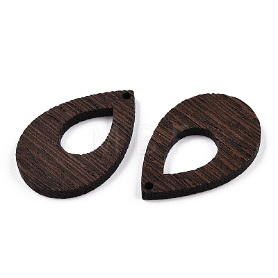 Natural Wenge Wood Pendants WOOD-T023-58A-01-1