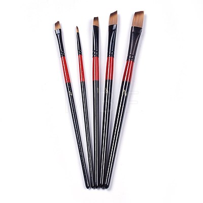 Nylon Hair Oil Paint Brush Pen AJEW-L072-50C-1