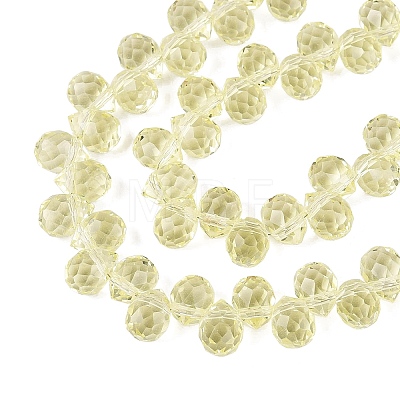 Transparent Glass Beads Strands GLAA-Q116-01A-B06-1
