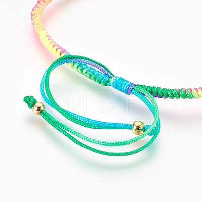 Nylon Cord Bracelet Making MAK-F024-06-G-1