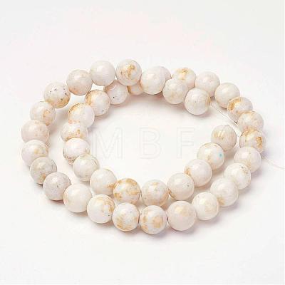 Natural Mashan Jade Beads Strands G-P232-01-F-4mm-1