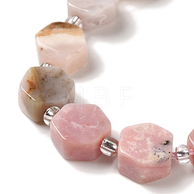 Natural Pink Opal Beads Strands G-P534-A10-01-1