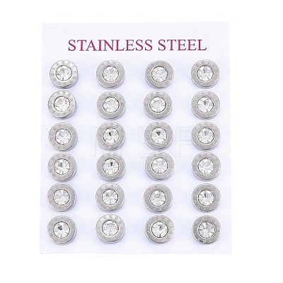 304 Stainless Steel Stud Earrings EJEW-H362-10P-A-1