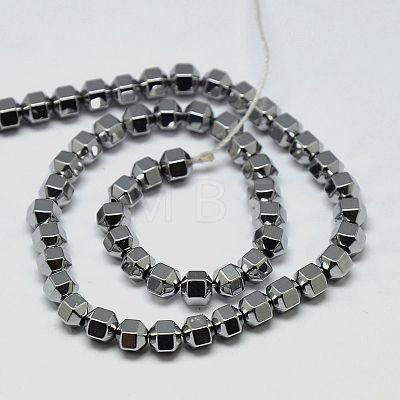 Electroplate Non-magnetic Synthetic Hematite Beads Strands G-I095-03-1