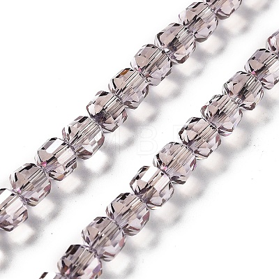 Electroplate Rondelle Glass Beads Strands EGLA-A036-09A-PL03-1