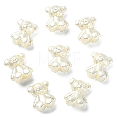 100Pcs Acrylic Imitation Pearl Beads MACR-CJ0001-43-1