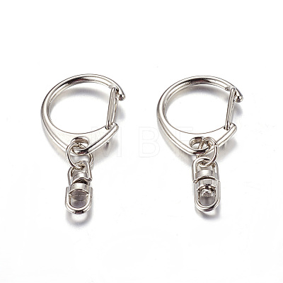 Zinc Alloy Keychain Clasp Findings LS-E546-1-1-1