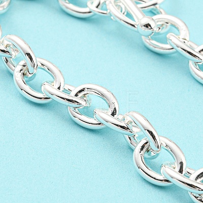 Ion Plating(IP) 304 Stainless Steel Cable Chain Bracelets BJEW-D030-16S-1