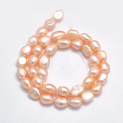 Natural Cultured Freshwater Pearl Beads Strands PEAR-K003-19A-1