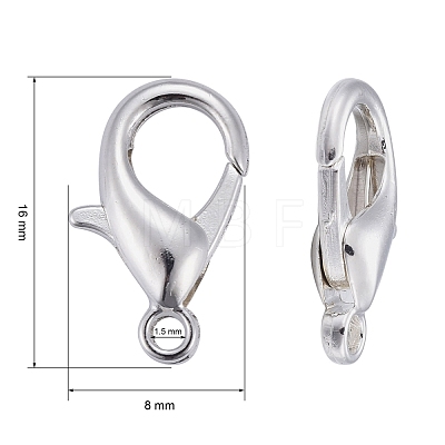 Zinc Alloy Lobster Claw Clasps E106-S-1