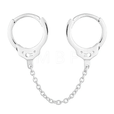 Simple 925 Sterling Silver Hoop Earrings WD4639-2-1