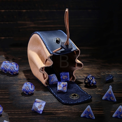 Imitation Leather Dice Storage Bag PW-WG63882-01-1