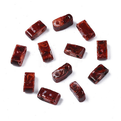 2-Hole Opaque Glass Seed Beads SEED-N004-002-A02-1