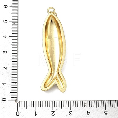 Brass Enamel Big Pendants KK-G555-23G-1