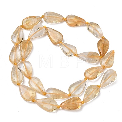 Heated Natural Citrine Beads Strands G-L650-H01-01-1
