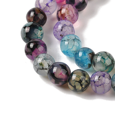 Natural Dragon Veins Agate Bead Strands X-G-NH0013-B01-01-1