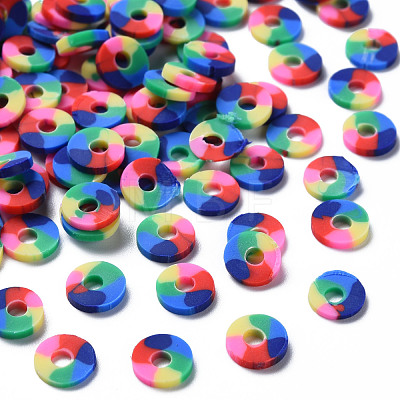 Eco-Friendly Handmade Polymer Clay Beads CLAY-S095-A002-1