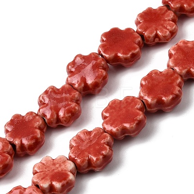 Handmade Porcelain Beads Strands PORC-K010-05-1