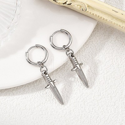 304 Stainless Steel Hoop Earrings for Women EJEW-JE07210-1