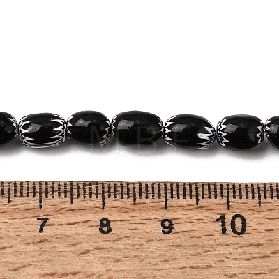 Handmade Millefiori Glass Oval Beads Strands LK-Z001-02A-05-1
