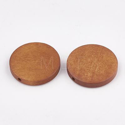 Natural Pear Wood Beads WOOD-T009-2.5cm-04-1