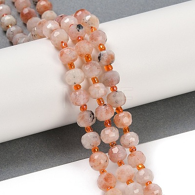 Natural Sunstone Beads Strands G-H057-A19-01-1