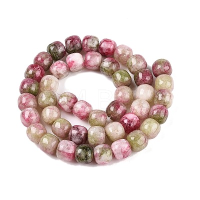 Dyed Natural White Jade Beads Strands G-T138-152-1