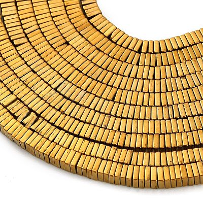 Electroplated Synthetic Non-magnetic Hematite Beads Strands G-P262-22-G01-1