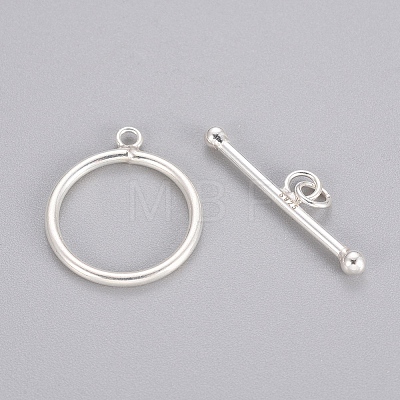 925 Sterling Silver Toggle Clasps STER-L057-001S-1