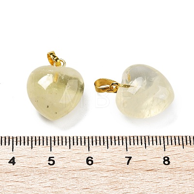 Natural Lemon Quartz Pendants G-J386-H18-G-1