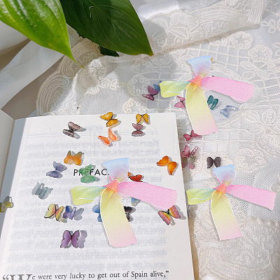 Fingerinspire 36Pcs Polyester Bowknot Ornament Accessories AJEW-FG0003-75-1