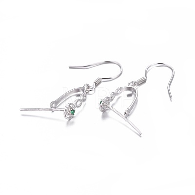 925 Sterling Silver Earring Findings STER-F048-44P-1