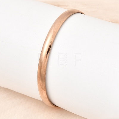 304 Stainless Steel Plain Bangles for Women Men BJEW-Z167-01M-03-1