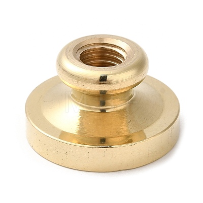 Golden Plated Wax Seal Brass Stamp Head AJEW-C031-01C-1