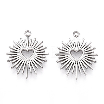 Non-Tarnish 304 Stainless Steel Pendants X-STAS-I671-01P-1