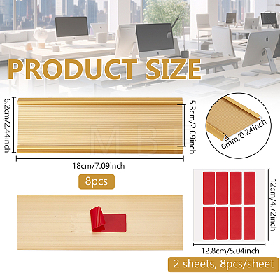 8Pcs Aluminium Alloy Commodity Label Display FIND-BC0019-69A-01-1