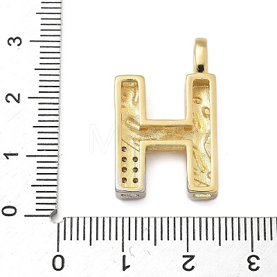 Brass Micro Pave Cubic Zirconia Pendants KK-B126-02G-H-1