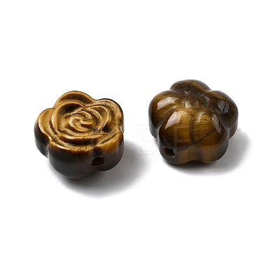 Natural Tiger Eye Carved Beads G-L636-C05-01-1