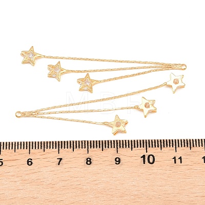 Brass with Cubic Zirconia Big Pendants KK-L261-19A-G-1
