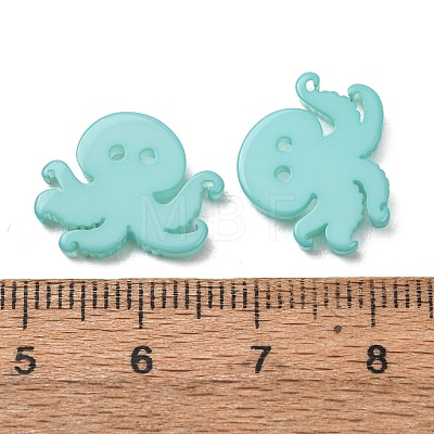 2-Hole Marine Organisms Opaque Resin Buttons RE-CBAE064-05A-1