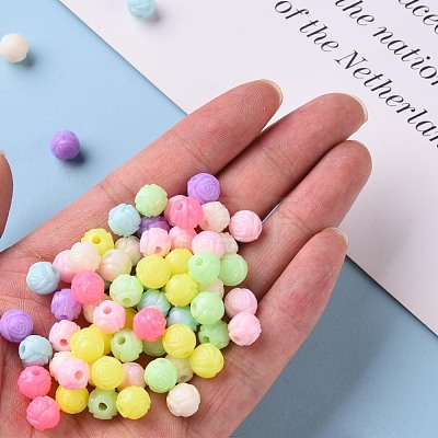 Opaque Polystyrene(PS) Plastic European Beads KY-I004-24A-1