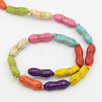 Natural Magnesite Beads Strands TURQ-G140-11-1