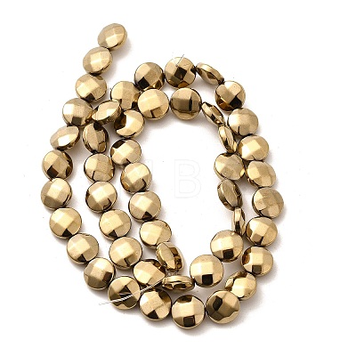 Electroplated Synthetic Non-magnetic Hematite Beads Strands G-L368-15B-02-1