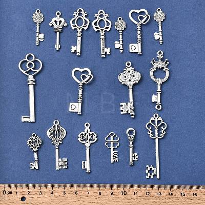 Tibetan Style Alloy Pendants FIND-D040-01AS-1