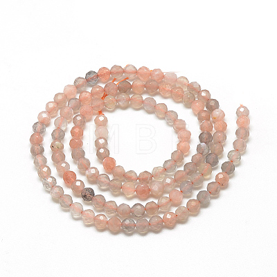 Natural Sunstone Beads Strands G-S264-18-2mm-1