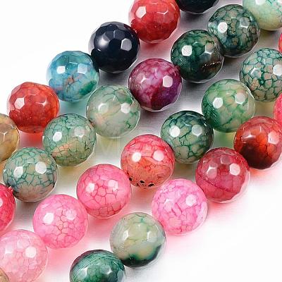 Natural Agate Bead Strands G-G882-10mm-C07-2-1